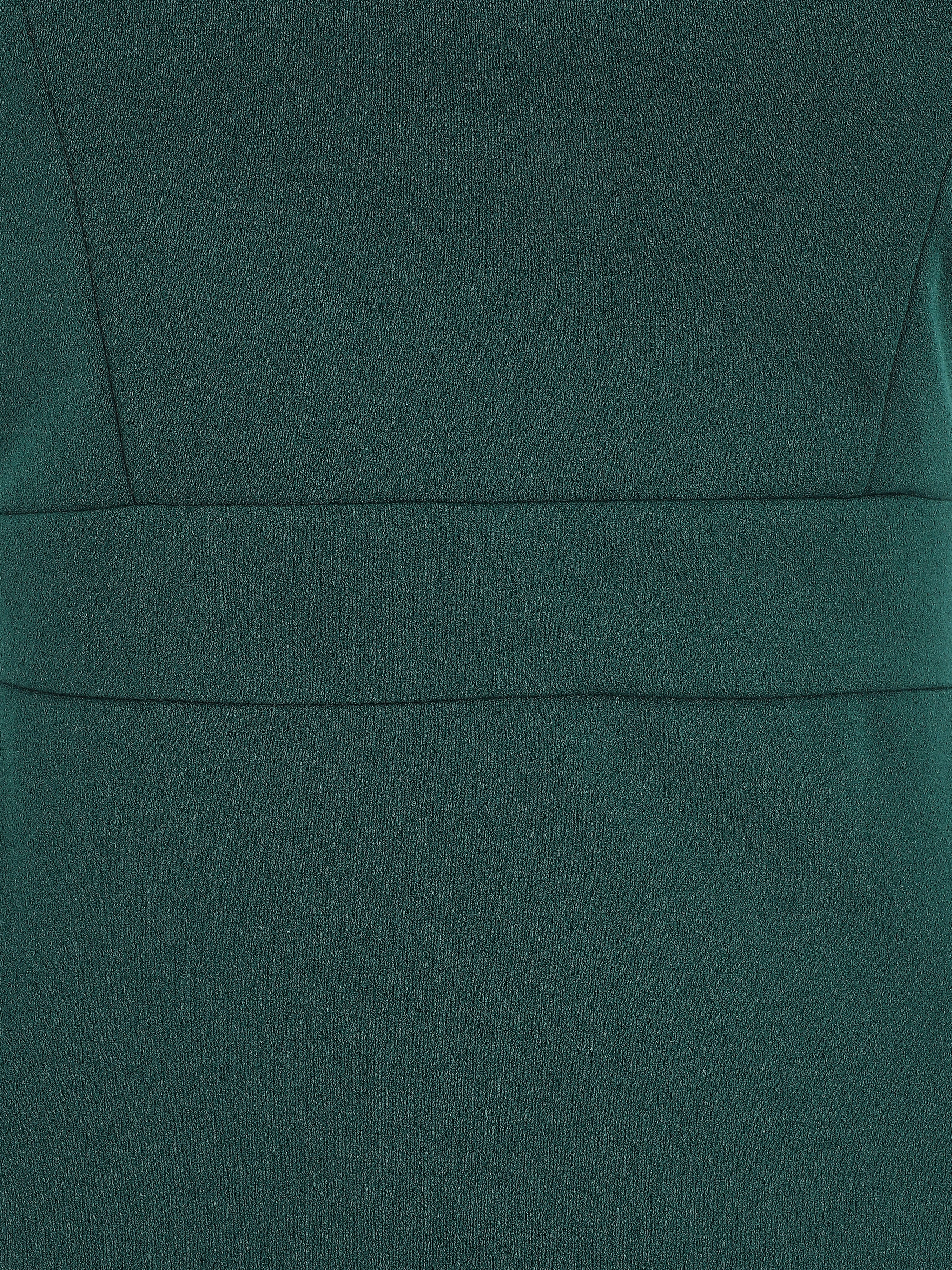 Robe fourreau à bretelles asymétrique - Vert sapin - 4