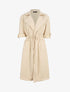 Trench oversize mi-long en suédine - Beige - 4