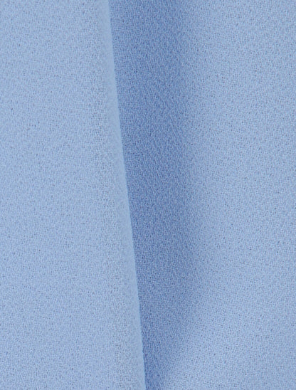 Robe en voile à col rond à détail anneaux - Bleu ciel - 3