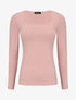 Top uni coupe droite - Rose - 1