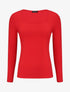 Top uni coupe droite - Rouge - 1