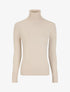 Pull col roulé à poignets boutonnés - Beige - 5
