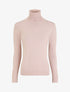 Pull col roulé à poignets boutonnés - Rose pâle - 4