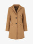 Manteau long croisé boutonné - Camel - 1