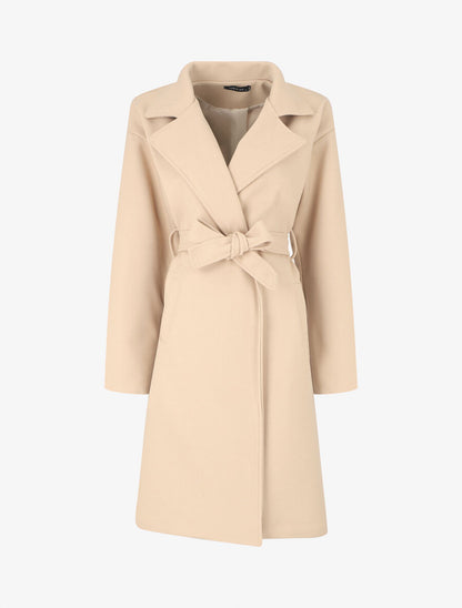 Manteau long oversize - Beige - 5