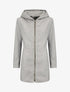 Manteau zippé à capuche - Gris - 1