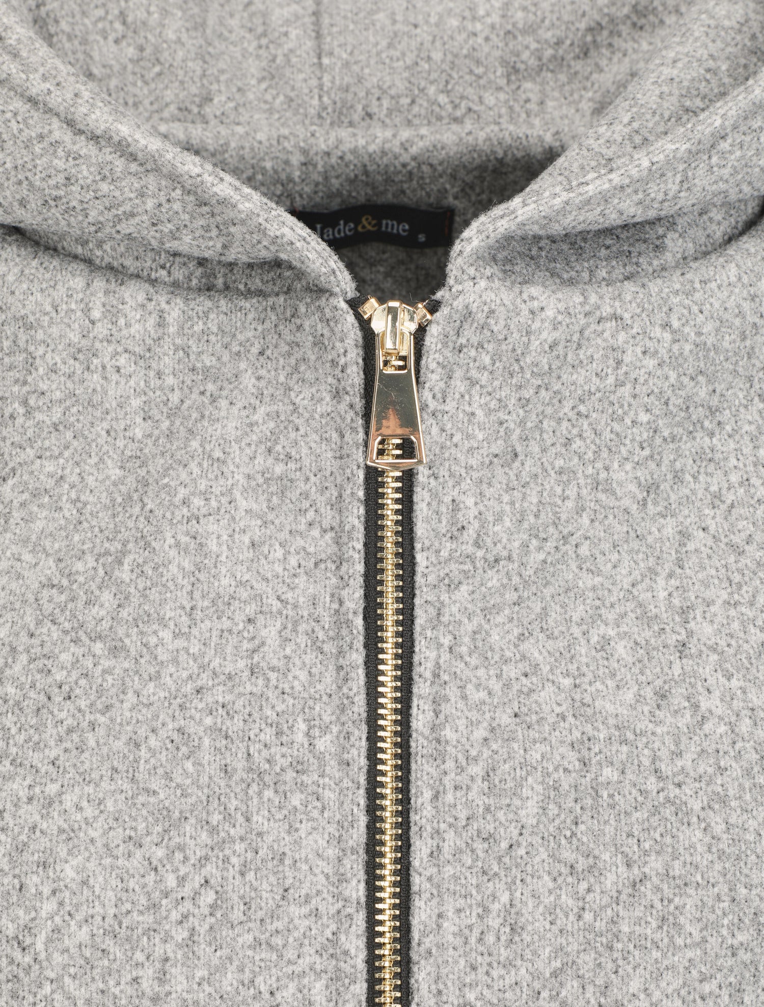 Manteau zippé à capuche - Gris - 3