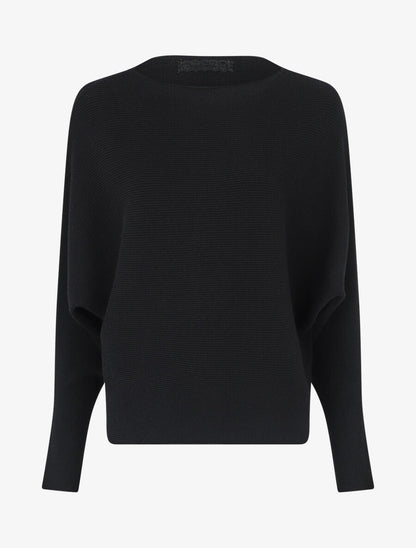 Pull col bateau ajusté - Noir - 4