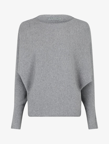 Pull col bateau ajusté - Gris - 1
