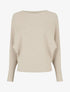 Pull col bateau ajusté - Beige - 1