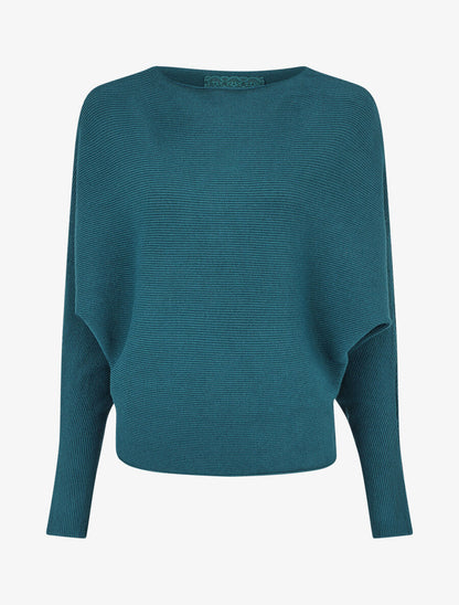 Pull col bateau ajusté - Bleu canard - 5