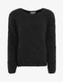 Pull uni duveteux - Noir - 4