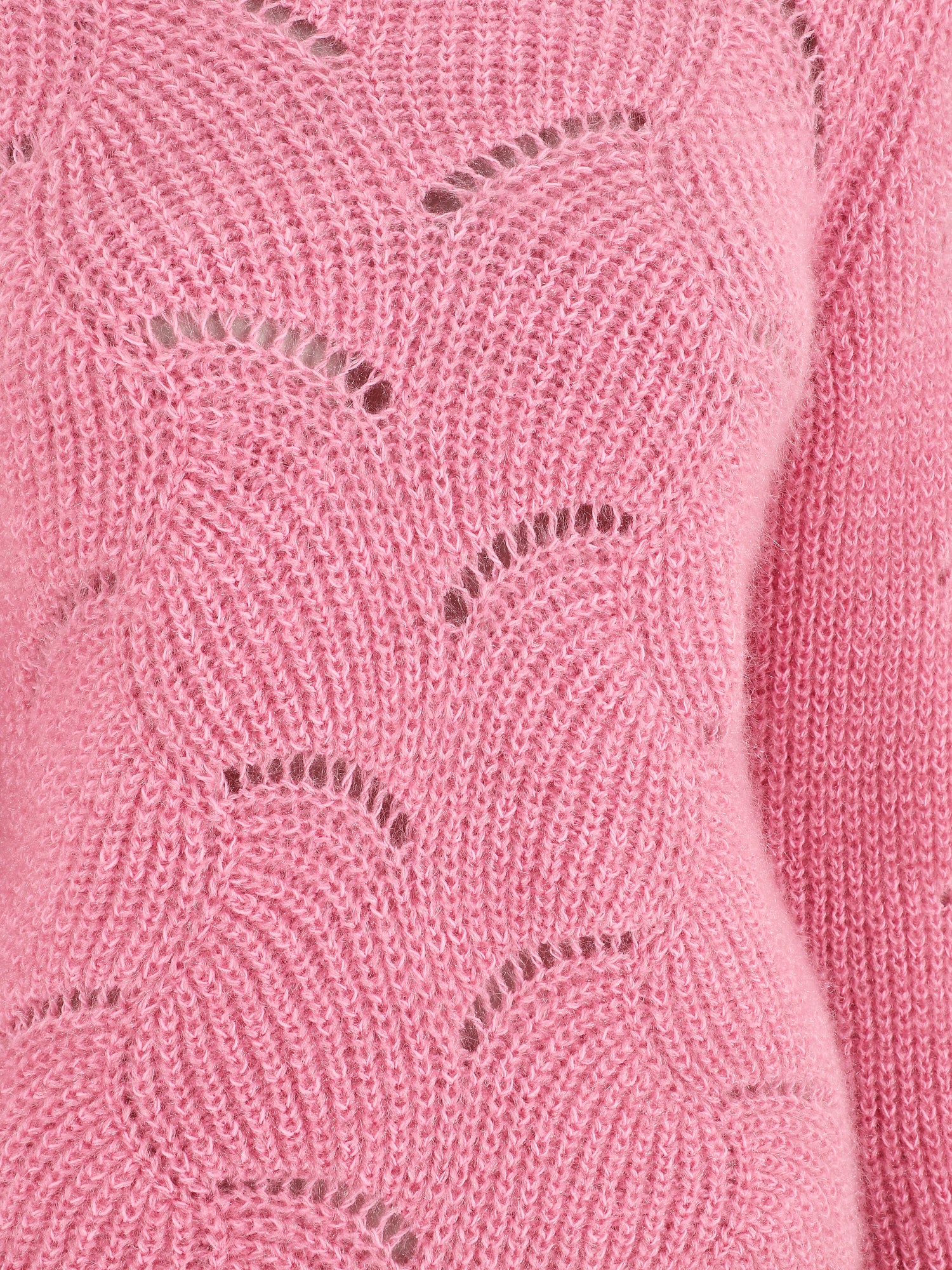 Pull uni duveteux - Rose - 3