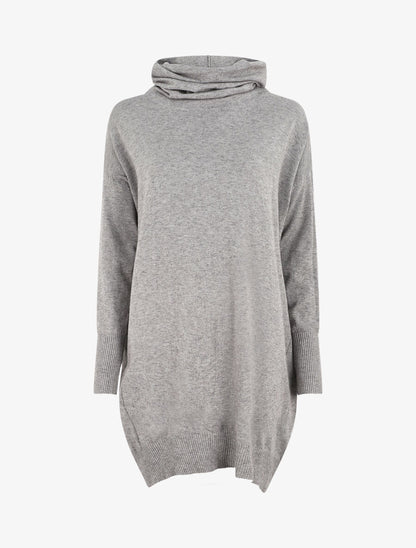 Robe pull ample à col roulé - Gris - 5
