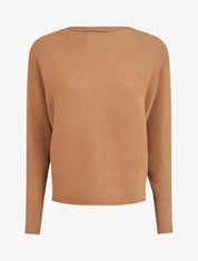 Pull loose à col rond - Camel - 1