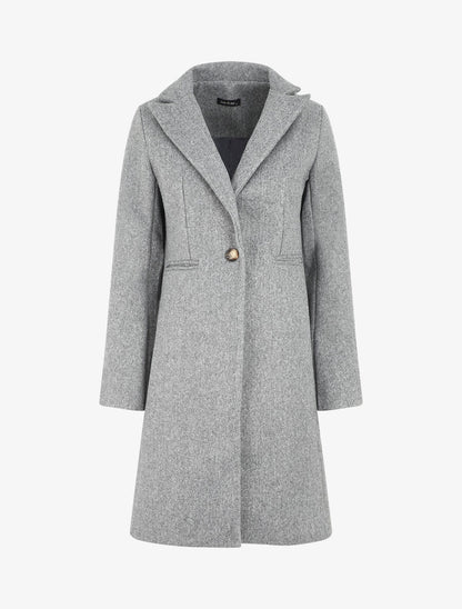 Manteau long classique - Gris - 5