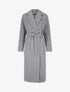 Manteau long ceinturé - Gris - 5