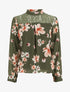 Top fleuri en dentelle - Kaki - 5