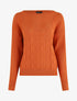 Pull droit à col bateau - Orange - 5