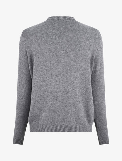 Pull doux à col montant - Gris - 2