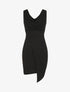 Robe style portefeuille à paillettes - Noir - 1