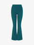 Pantalon fluide uni coupe flare - Bleu canard - 3