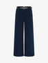 Pantalon ample en velours côtelé - Marine - 1
