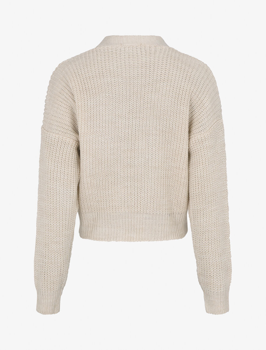 Gilet cache-coeur uni - Beige - 2