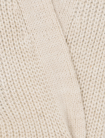Gilet cache-coeur uni - Beige - 3