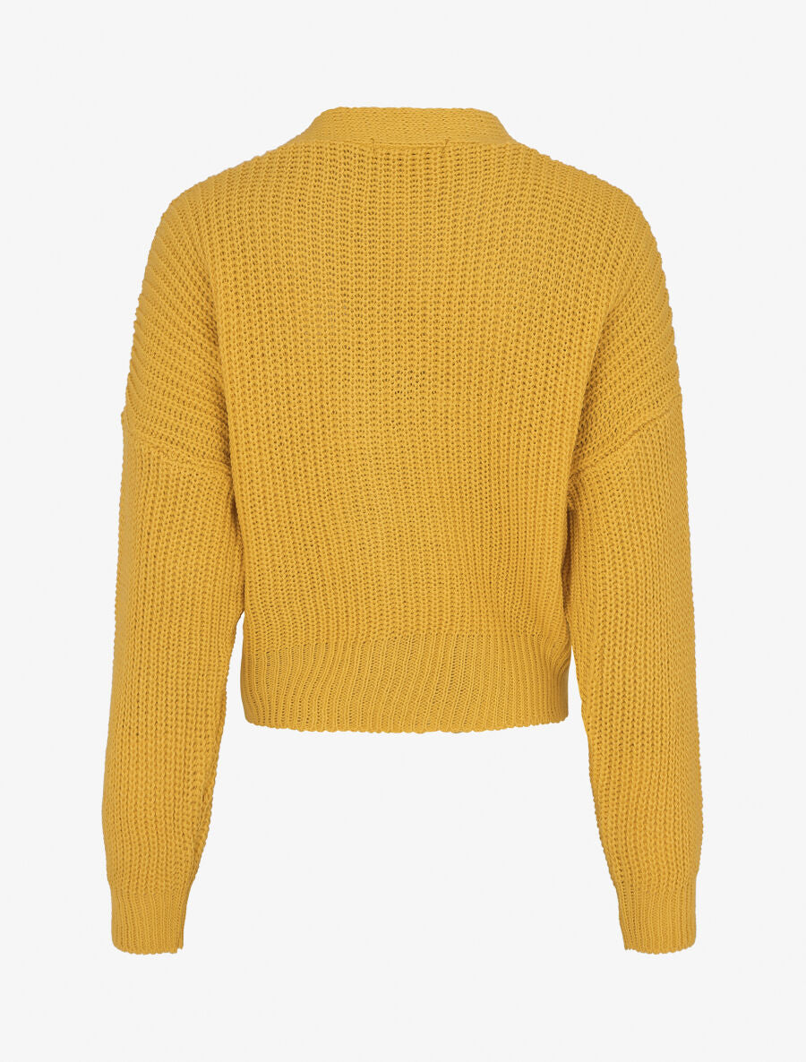 Gilet cache-coeur uni - Jaune - 2