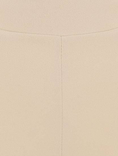 Pantalon à pont coupe slim - Beige - 3