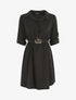 Robe chemise courte évasée - Noir - 5