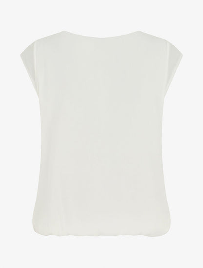 Top cache-coeur uni sans manches - Blanc - 2
