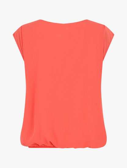 Top cache-coeur uni sans manches - Corail - 2