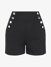 Short à pont taille empire - Noir - 3