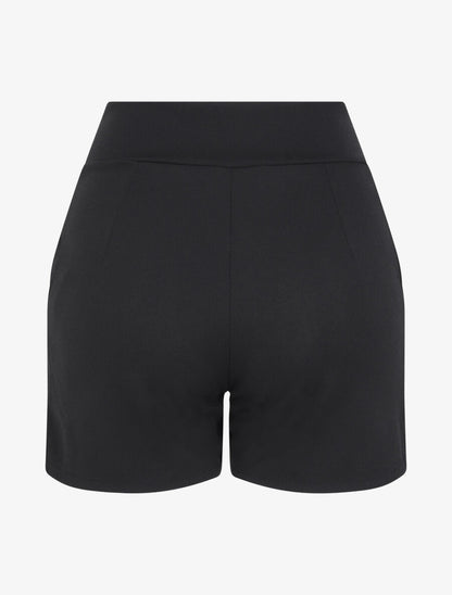 Short à pont taille empire - Noir - 2