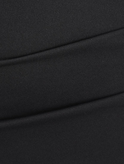 Mini-jupe drapée - Noir - 3