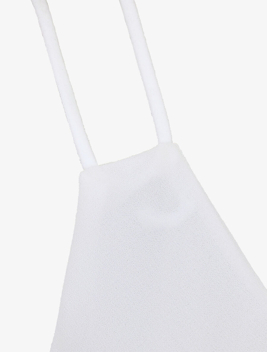 Top uni en voiles superposés - Blanc - 3