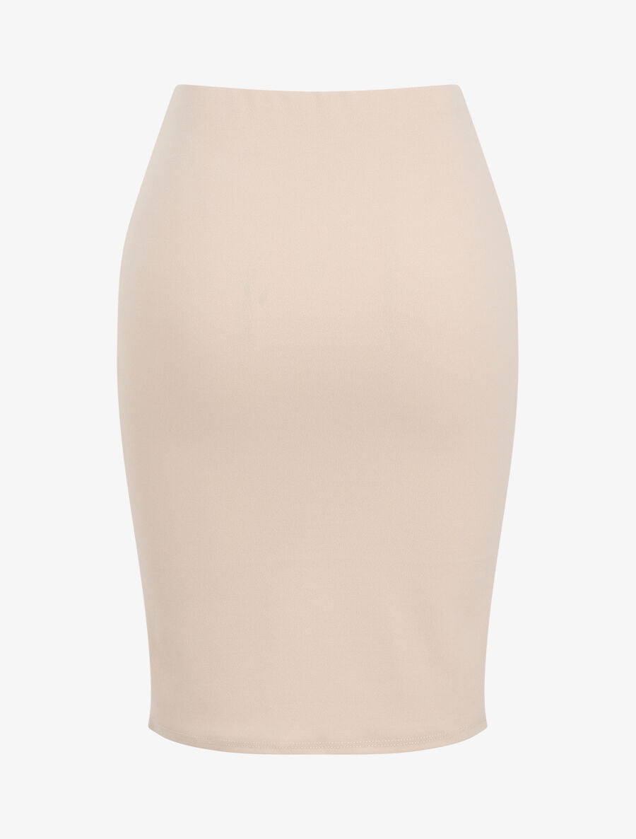 Jupe crayon classique - Beige - 1
