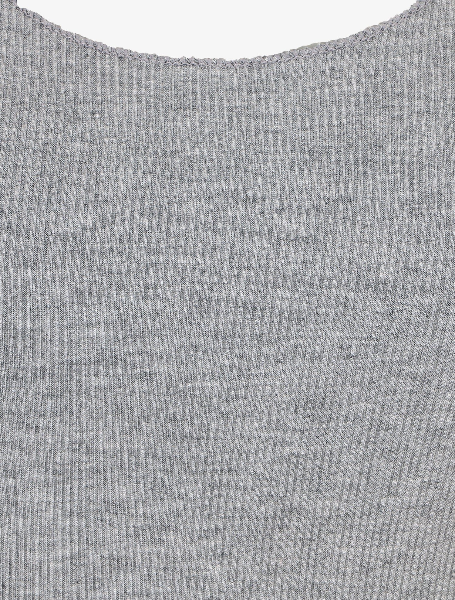 Débardeur côtelé coupe ajustée - Gris - 3