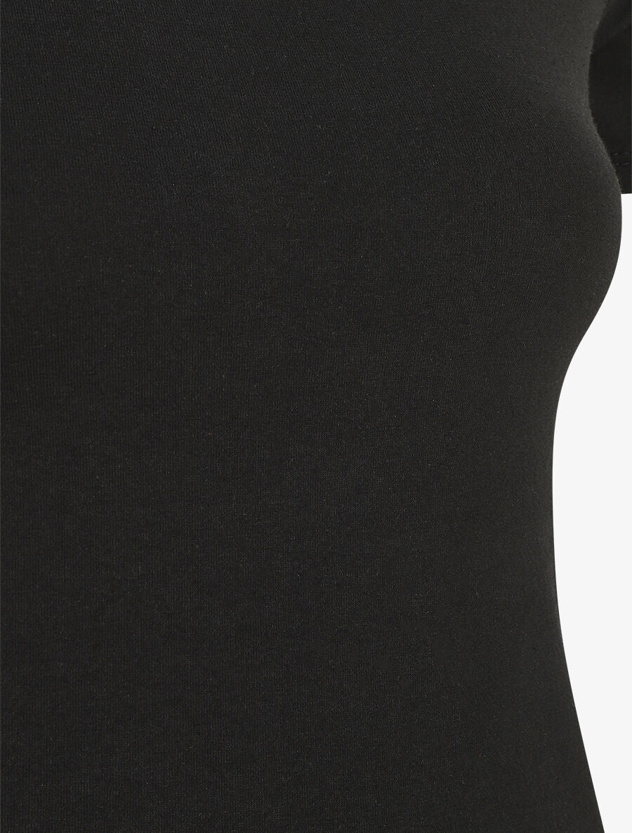 T-shirt uni stretch - Noir - 3