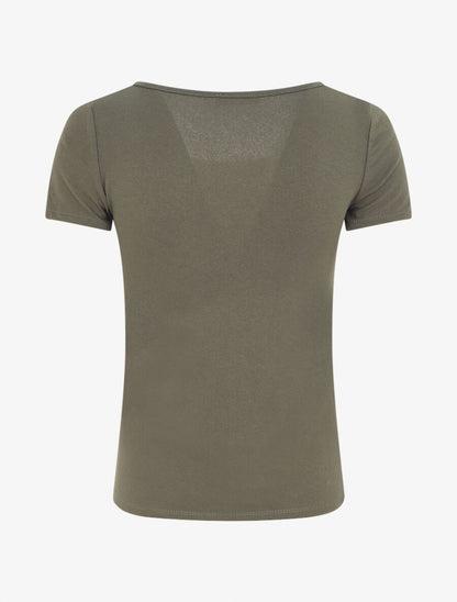 T-shirt uni stretch - Kaki - 2