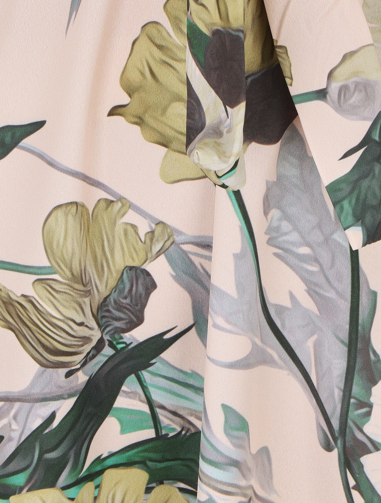 Robe-bi matière imprmé fleuri - Vert - 3