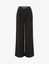 Pantalon ample fluide uni - Noir - 1