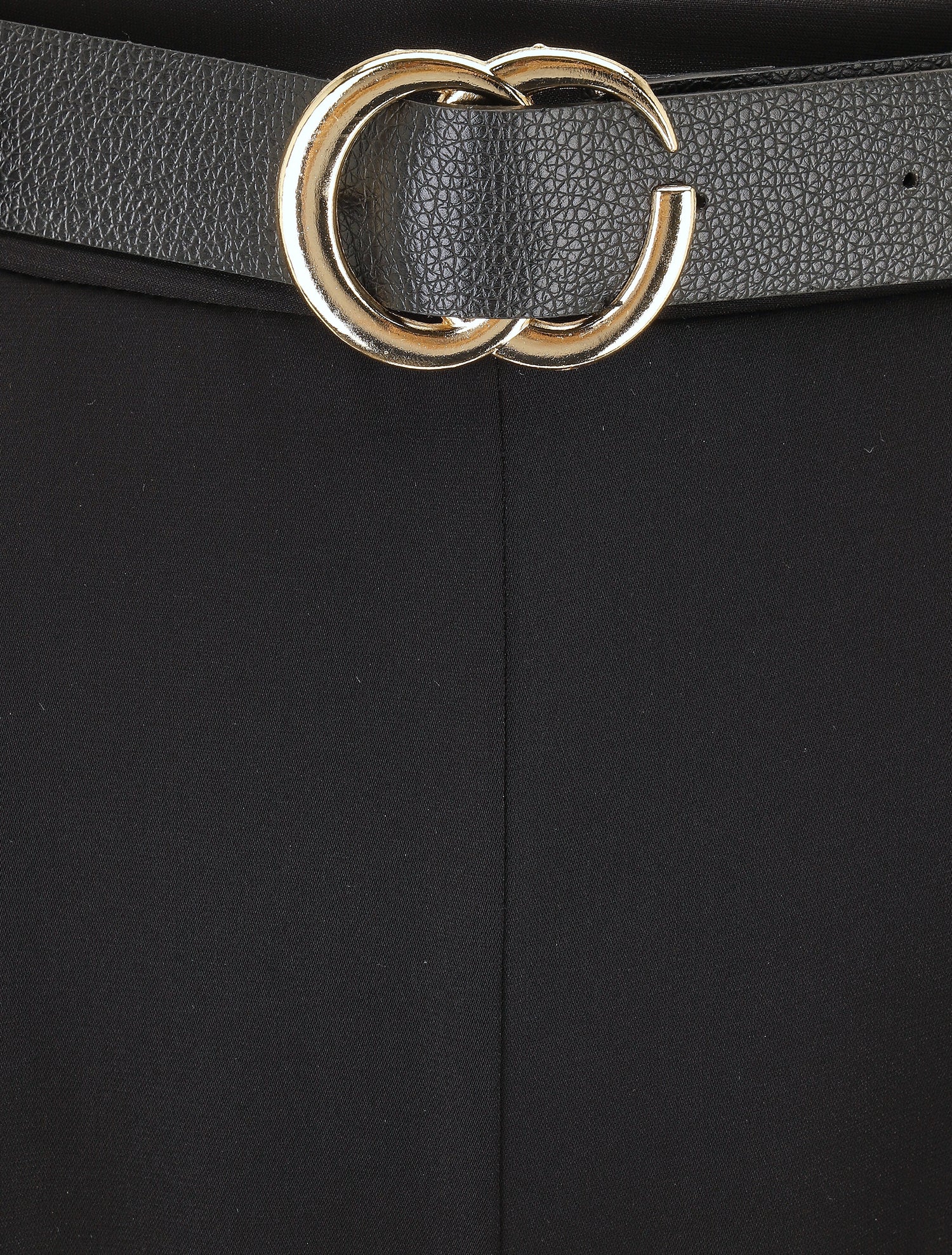 Pantalon ample fluide uni - Noir - 3