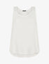 Top uni et broderies au dos - Blanc - 1