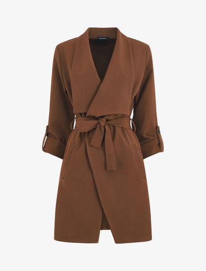 Trench droit mi-long - Marron - 1