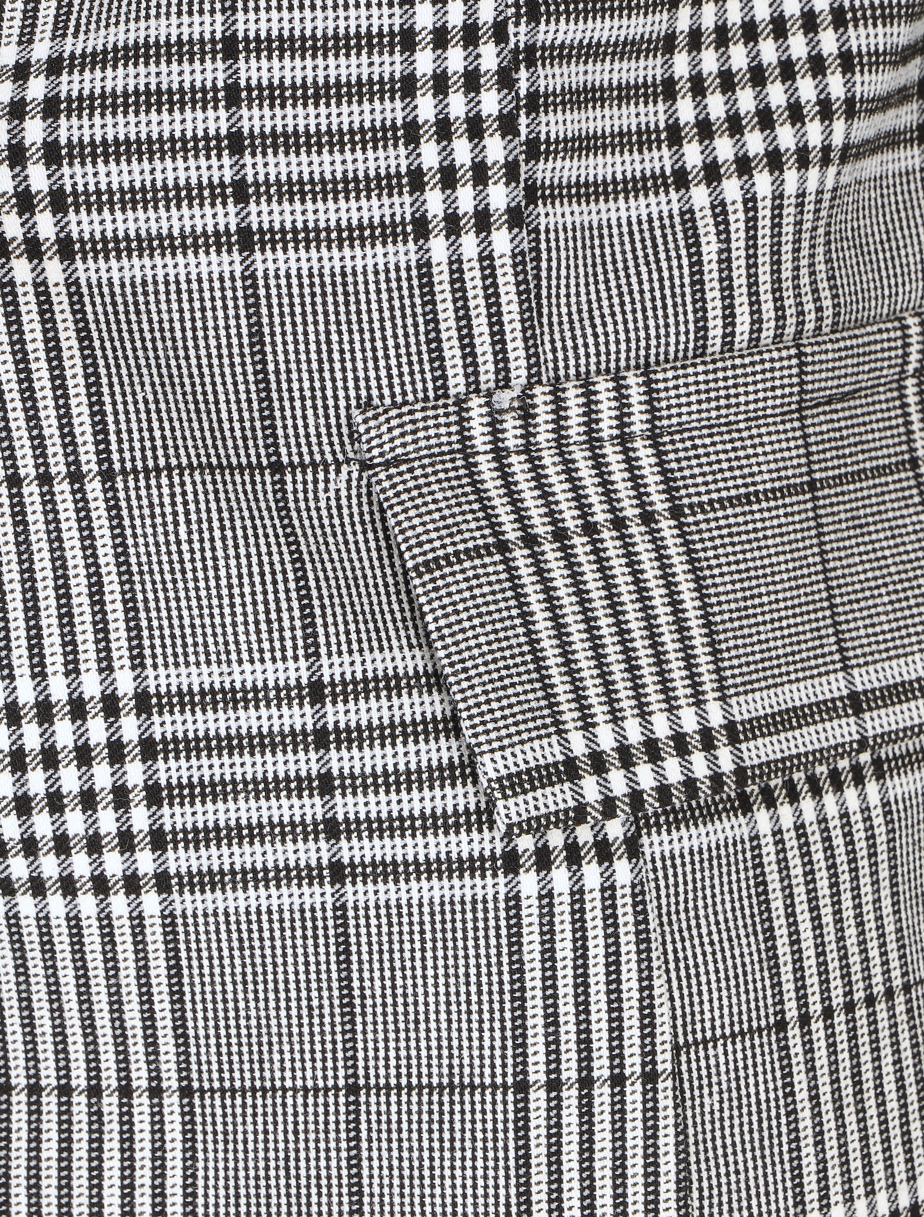 Blazer droit à imprimé Prince de Galles - Noir - 3