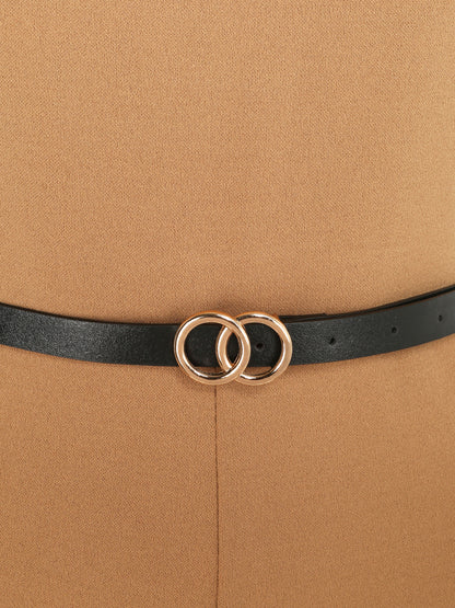 Combinaison ample à dos en V volanté - Camel - 3