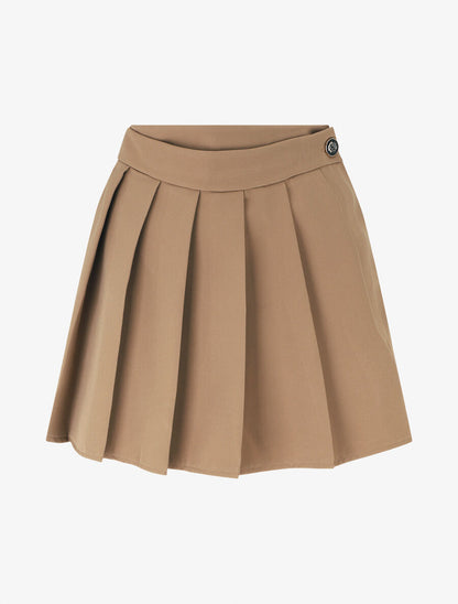 Short plissé trompe-l&
